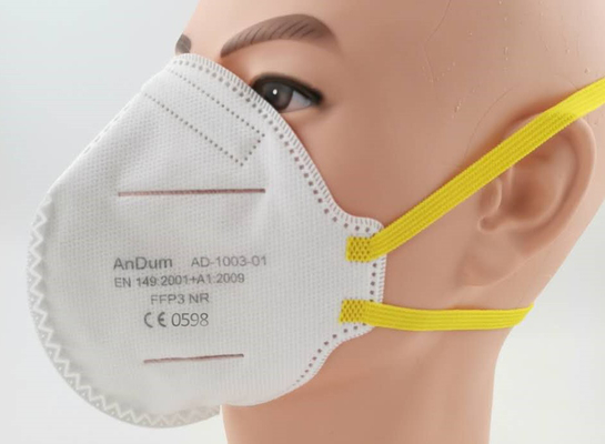 Head-mounted FFP3 Filtering Half Mask With Head Bands