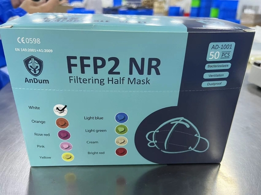 CE 0598 Meltblown Folded FFP2 Filtering Half Mask