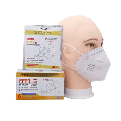 Nonwoven BFE 95% FFP3 Particle Filtering Half Mask 5 Layers