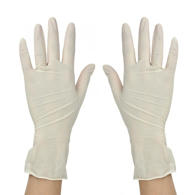 Non Slip Disposable Latex Examination Gloves , Disposable Rubber Gloves