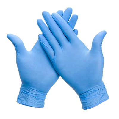 Medical Grade Disposable Protective Gloves / Nitrile Disposable Glove Customized