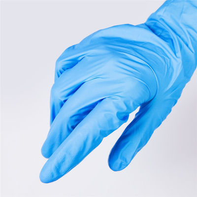 Medical Grade Disposable Protective Gloves / Nitrile Disposable Glove Customized