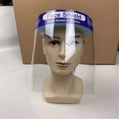 PET Material Disposable Full Face Safety Shield Lightweight For Prevent Infection