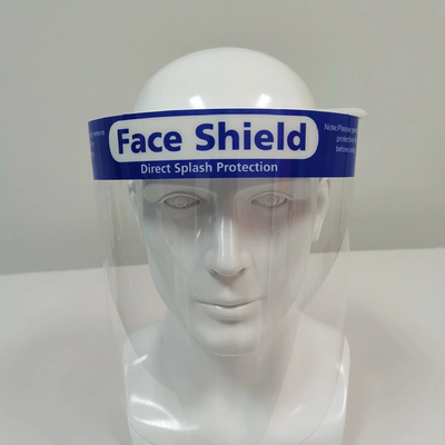 Fluid Resistant PET Face Mask , Transparent Face Shield Medical Use Fast Delivery