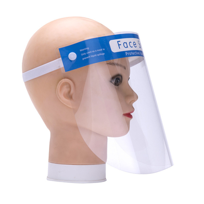 Fluid Resistant PET Face Mask , Transparent Face Shield Medical Use Fast Delivery