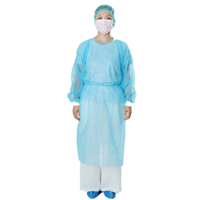 Disposable SMS PP+PE Medical Isolation Gowns Long Sleeve for Personal Care