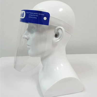 Fluid Resistant PET Face Mask , Transparent Face Shield Medical Use Fast Delivery