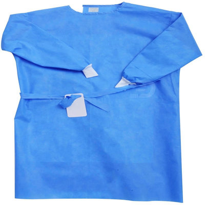 SMS Non Woven Disposable Protective Gowns , Disposable Surgeon Gown Hospital
