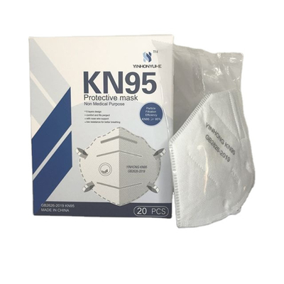 FFP2 Standard KN95 Face Mask 25pcs/Bag Good Air Permeability/White List Enterprises For Export