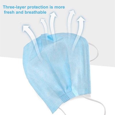 EN14683 Disposable Medical Type IIR Bfe99 3 Ply Face Mask
