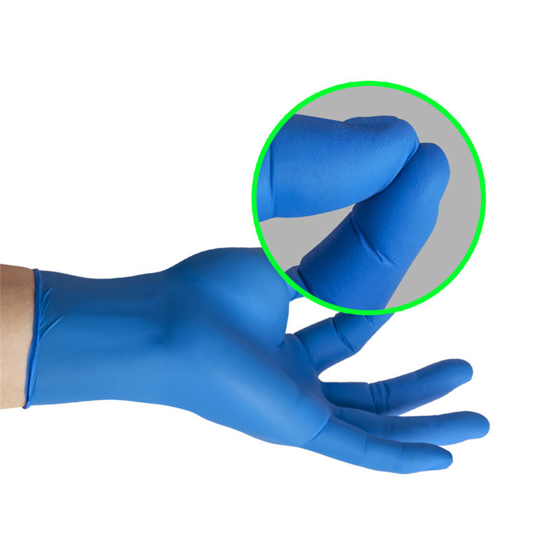 Medical Grade Disposable Protective Gloves / Nitrile Disposable Glove Customized